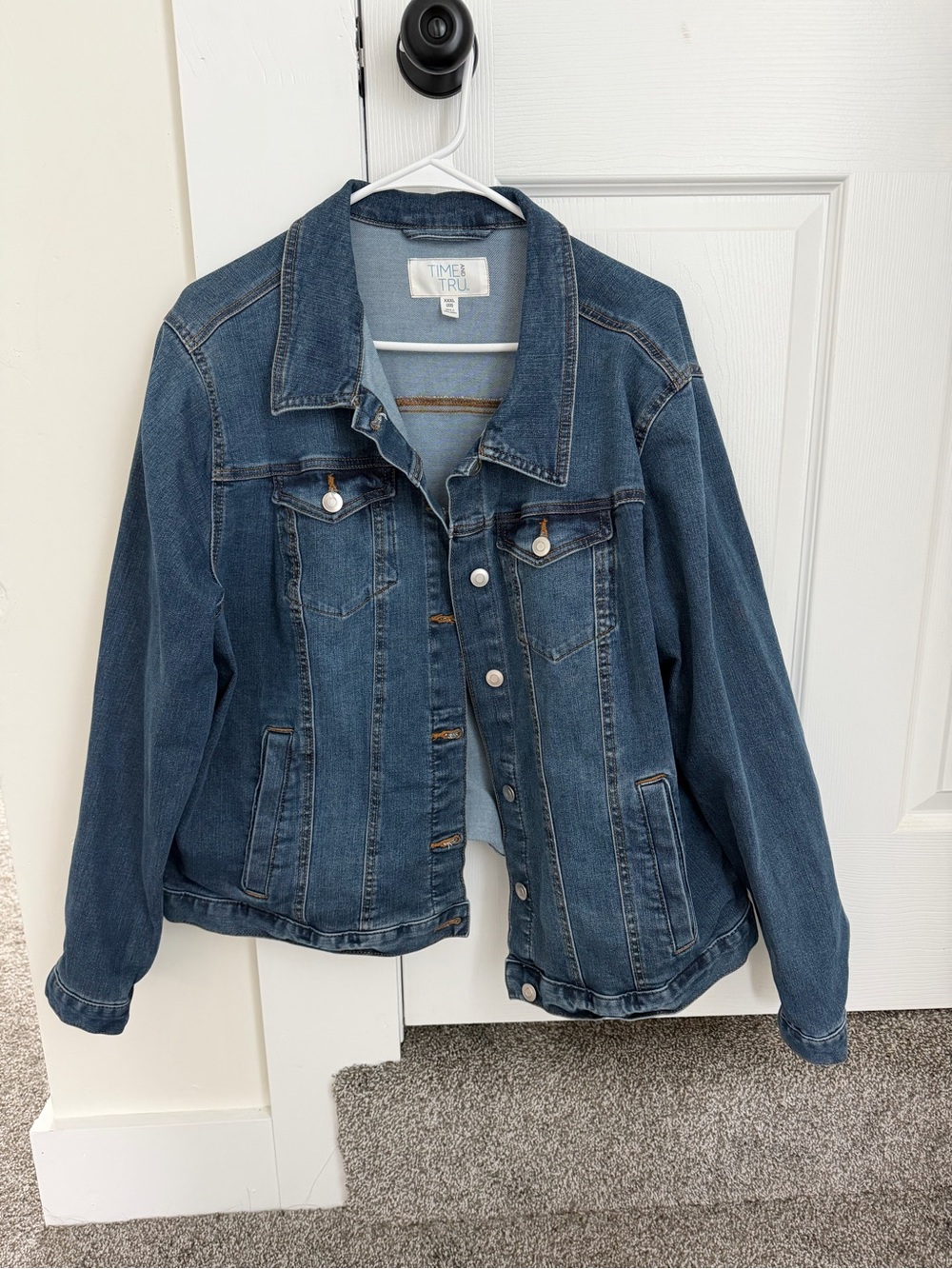 Time and Tru Medium Blue Denim Jacket